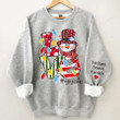 Personalized Love Grandma life snowman Christmas sweatshirt, Grandma sweatshirt, Christmas shirt gift for Mom, Grandma