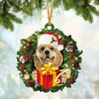American Cocker Spaniel Christmas Gift Hanging Ornament, Dog Christmas ornament, Christmas gift for Dog lover