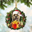 Cairn Terrier Christmas Gift Hanging Ornament, Dog Christmas ornament, Christmas gift for Dog lover