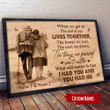 Personalized Couples Canvas Wall Art , I Had You You Had Me, Gifts For Couple Him Her Husband Wife