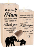 Personalized Candles Anniversary Christmas Thanksgiving Gifts, Birthday Gifts Mom Candle Holder, Mom Gifts from Son