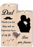 Dad Gifts Candle Holders, Gifts for Dad from Daughter Son, Best Dad Ever Gifts, Fathers Day Christmas Birthday Gifts for Dad