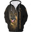 German Shepherd 3D Hoodie Shirt, Custom name German Shepherd 3D Tshirt, zipper hoodie, Gift for Dog lover