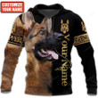 Personalized Name German shepherd All Over Printed Shirt, zipper hoodie, Christmas Gift for Dog lover
