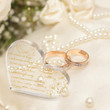 50th Wedding Anniversary Heart Decoration, 50th Years of Marriage Gift 50th Acrylic plaque