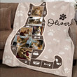 Personalized Cat Photo Collage Blanket, Best Gifts For Cat Owners, Cat Lover Gift