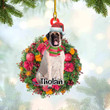 MASTIFF Christmas Ornament, Dog custom shaped acrylic ornament, Christmas gift for Dog lover