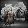 Unisex Bear Scratch Sweatshirt Hoodie, Bear Hoodie, Bear Animal Lover Gift