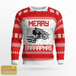 Braaap Christmas Motocross rider Ugly Christmas sweater for men, Motocross biker sweatshirt, gift for motocross lover