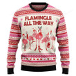 Flamingo Flamingle All The Ways Ugly Christmas Sweater, Christmas Sweatshirt Gift for Man Women