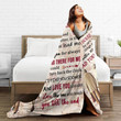 To My Wife Blanket From Husband Wife Throw Fleece Sherpa Blanket Mother'S Day Anniversary Birthday Gifts For Wife Couples Newly Engaged