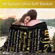 Gifts for Wife Blanket from Husband, to My Wife Blanket, Mother Day Valentines for Wife