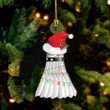 Personalized Badminton Christmas Light Ornament, Badminton Hanging Ornament Gift, Badminton Hanging, Badminton Ornament Gift