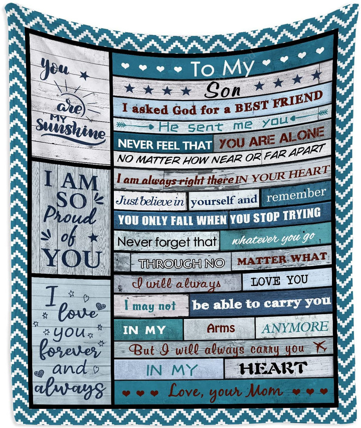 Son Gifts from Mom - To My Son Blanket - Gift for Son from Mom