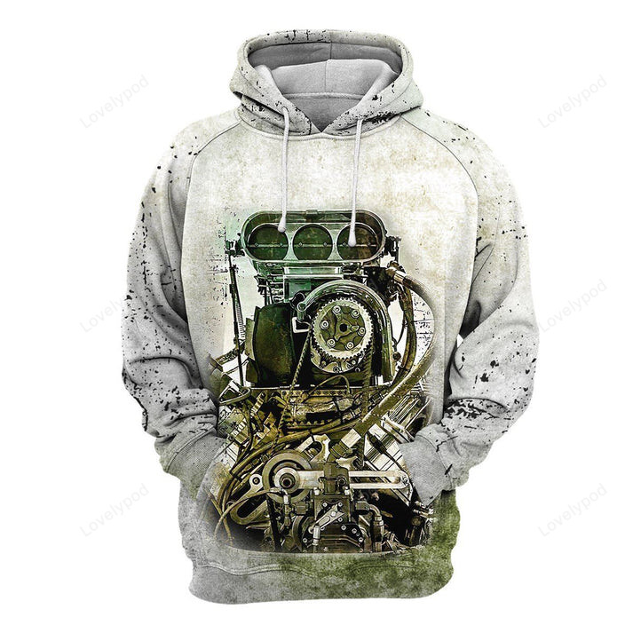 Drag Racing - 3D All Over Printed Shirt, Drag Racing Hoodie, zip hoodie for men and women