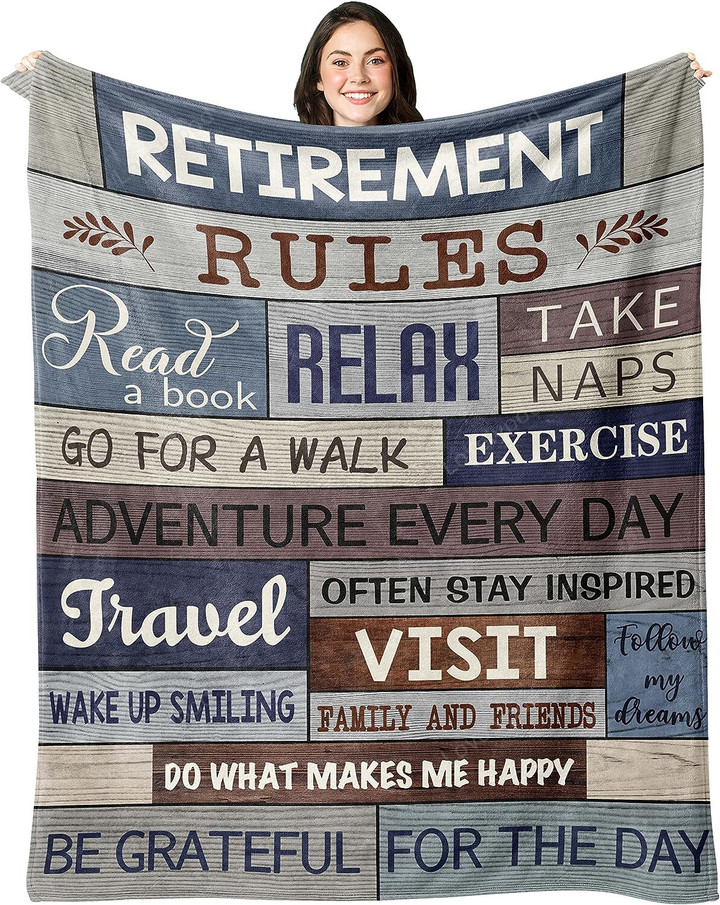 Retirement Gifts for Men, Retirement Gifts for Women 2023, Best Retirement Blanket, Retired Gifts for Men
