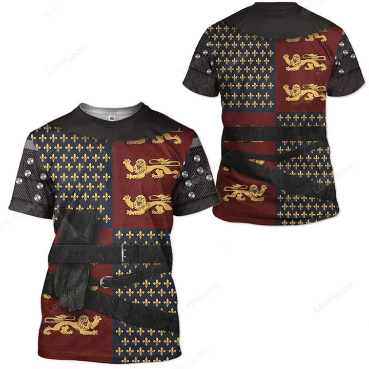 Custom Henry V costumer 3D Tshirt Hoodie Apparel, Cosplay 3D shirt for men and women