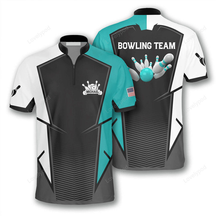 3D All Over Print Best Strike Custom Bowling Jerseys for Men, Multicolor Bowling Shirt, Strike Bowling Shirt