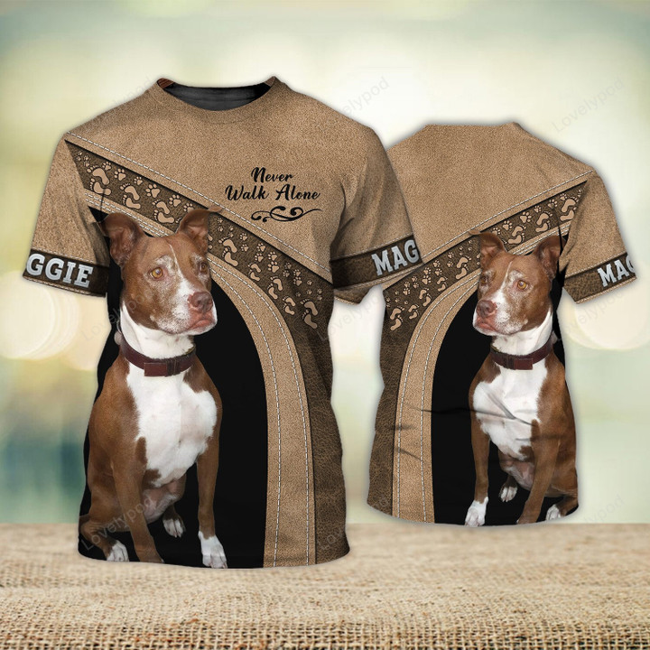 Never Walk Alone Maggie Dog 3D All over Print Shirts, Dog 3D Hoodie for men and women, Memorial Gift for Dog lover