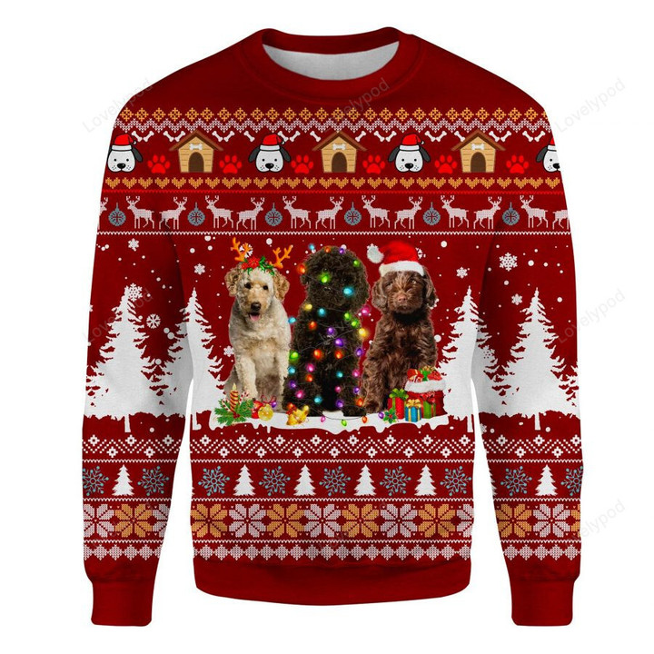 Lagotto Romagnolo Dog Christmas 3D Sweatshirt, Dog sweatshirt for men, women, Gift for Dog lover