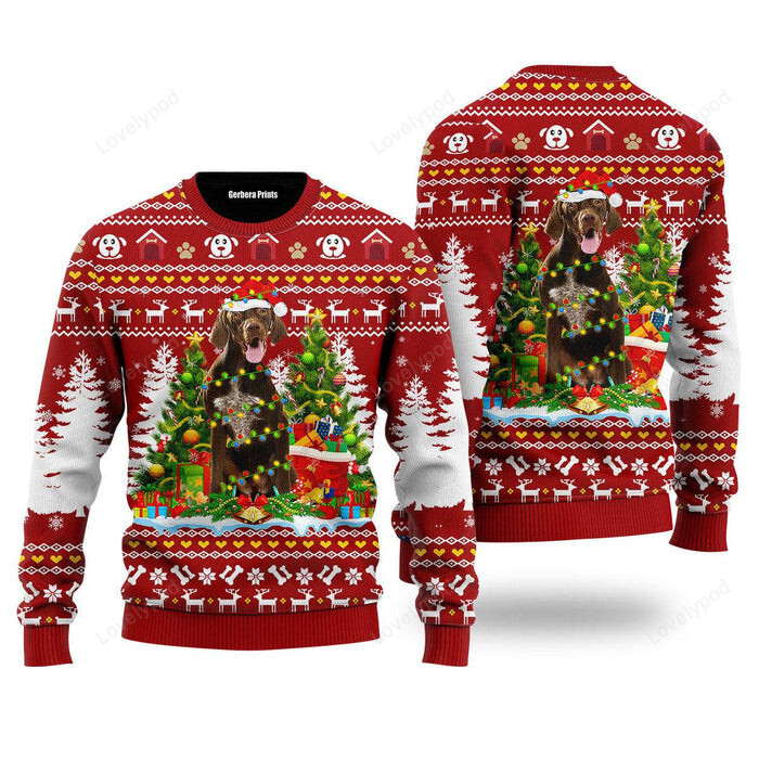 German Shorthaired Dog Ugly Christmas Sweaters For Men & Women