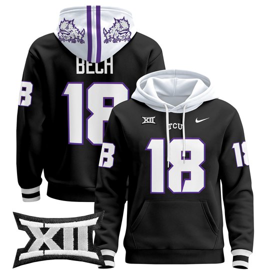 Men's TCU Horned Frogs 2024 Pullover Hoodie - All Stitched