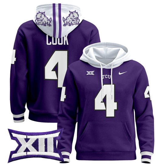 Men's TCU Horned Frogs 2024 Pullover Hoodie - All Stitched