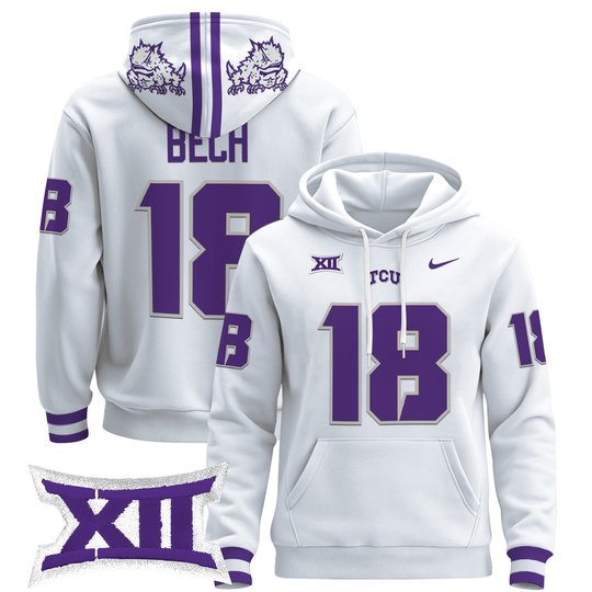 Men's TCU Horned Frogs 2024 Pullover Hoodie - All Stitched