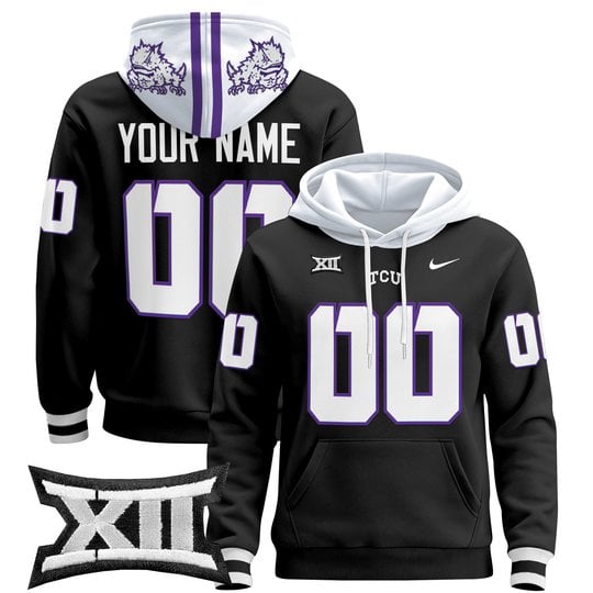 TCU Horned Frogs 2024 Custom Pullover Hoodie - All Stitched