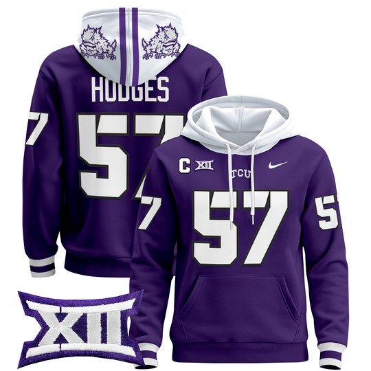 Men's TCU Horned Frogs 2024 Pullover Hoodie - All Stitched