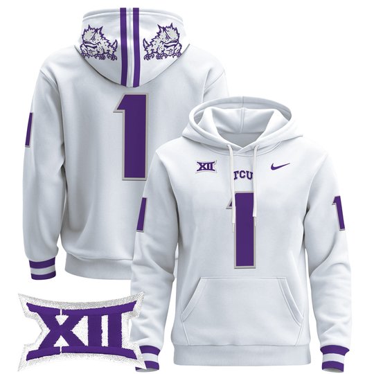 Men's TCU Horned Frogs 2024 Pullover Hoodie - All Stitched