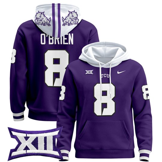 Men's TCU Horned Frogs 2024 Pullover Hoodie - All Stitched