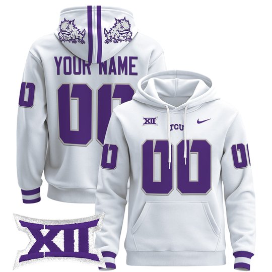 TCU Horned Frogs 2024 Custom Pullover Hoodie - All Stitched