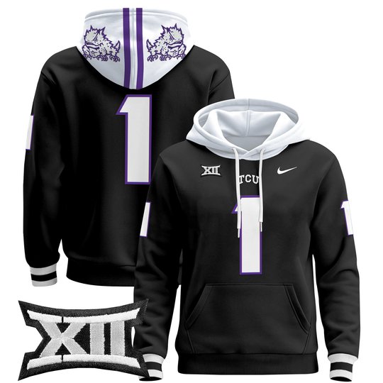 Men's TCU Horned Frogs 2024 Pullover Hoodie - All Stitched