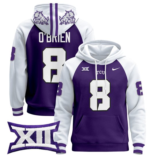 Men's TCU Horned Frogs 2024 Pullover Hoodie - All Stitched