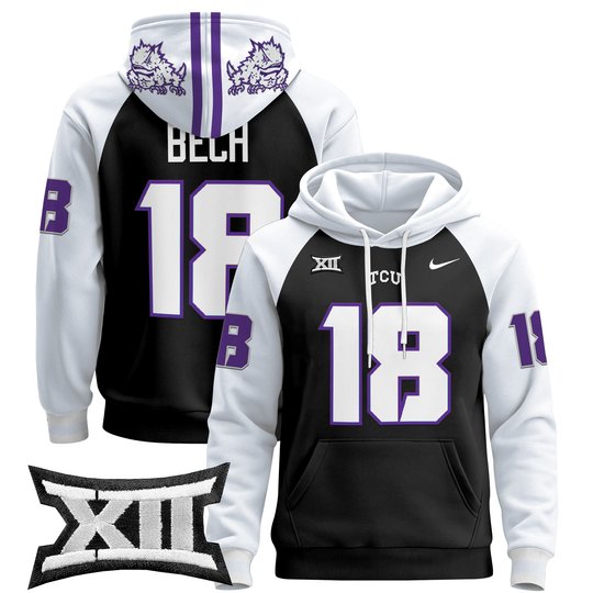 Men's TCU Horned Frogs 2024 Pullover Hoodie - All Stitched