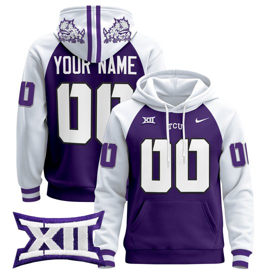 TCU Horned Frogs 2024 Custom Pullover Hoodie - All Stitched