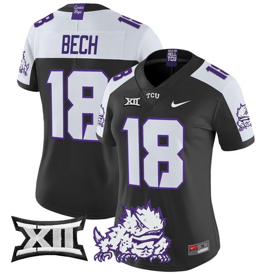 Women's TCU Horned Frogs 2024 Vapor Limited Jersey - All stitched