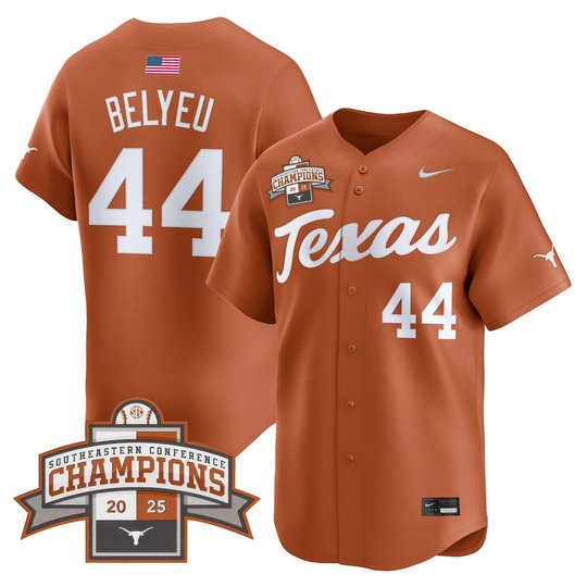 Men's Texas Longhorns 2025 Southeastern Conference Champions Vapor Premier Limited Jersey