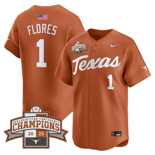 Men's Texas Longhorns 2025 Southeastern Conference Champions Vapor Premier Limited Jersey