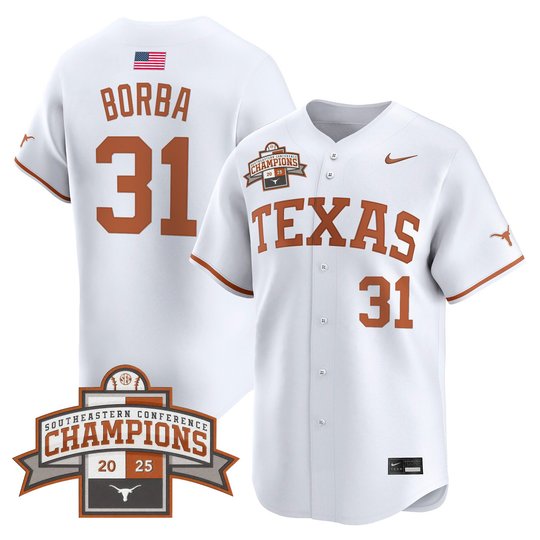 Men's Texas Longhorns 2025 Southeastern Conference Champions Vapor Premier Limited Jersey