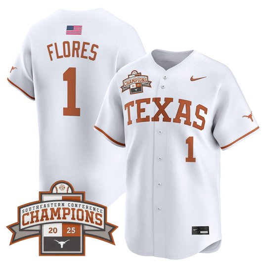 Men's Texas Longhorns 2025 Southeastern Conference Champions Vapor Premier Limited Jersey