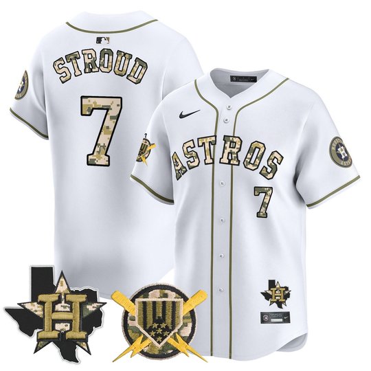 Men's Astros Armed Forces Day Vapor Premier Limited Jersey V2 - All Stitched