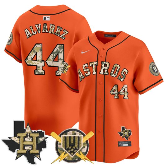 Men's Astros Armed Forces Day Vapor Premier Limited Jersey V2 - All Stitched
