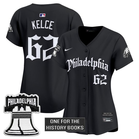 Women's Eagles 'Retro Newspaper Edition' Vapor Baseball Jersey - All Stitched