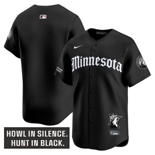 Men's Minnesota Timberwolves 2025 'Gothic North Howl Edition' Vapor Baseball Jersey - All Stitched