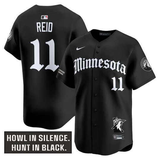 Men's Minnesota Timberwolves 2025 'Gothic North Howl Edition' Vapor Baseball Jersey - All Stitched
