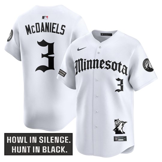 Men's Minnesota Timberwolves 2025 'Gothic North Howl Edition' Vapor Baseball Jersey - All Stitched