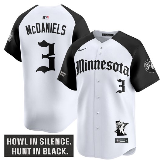 Men's Minnesota Timberwolves 2025 'Gothic North Howl Edition' Vapor Baseball Jersey - All Stitched