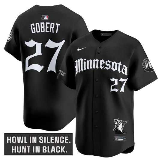 Men's Minnesota Timberwolves 2025 'Gothic North Howl Edition' Vapor Baseball Jersey - All Stitched